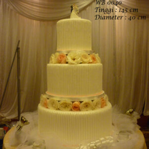 Kue Pernikahan (Wedding Cake) Tier 3 - #13