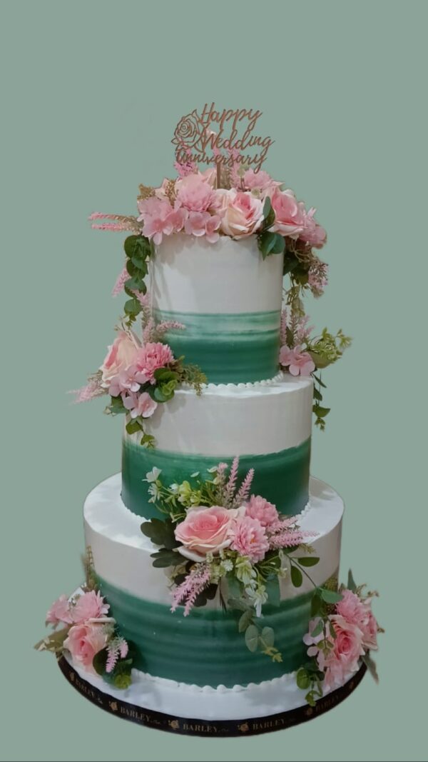 Kue anniversary 3 tiers