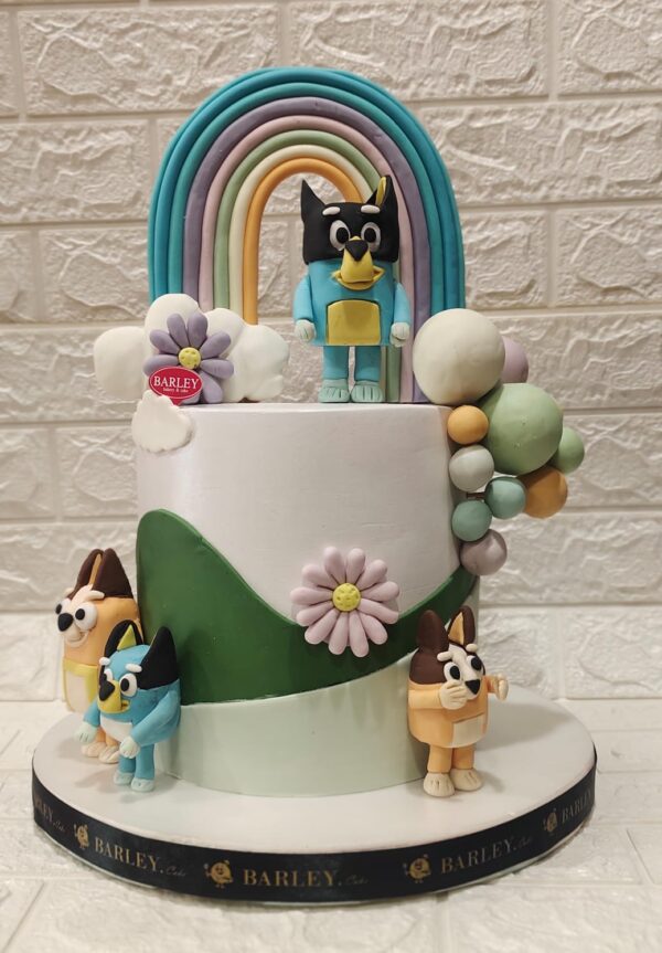 Kue ultah karakter Bluey