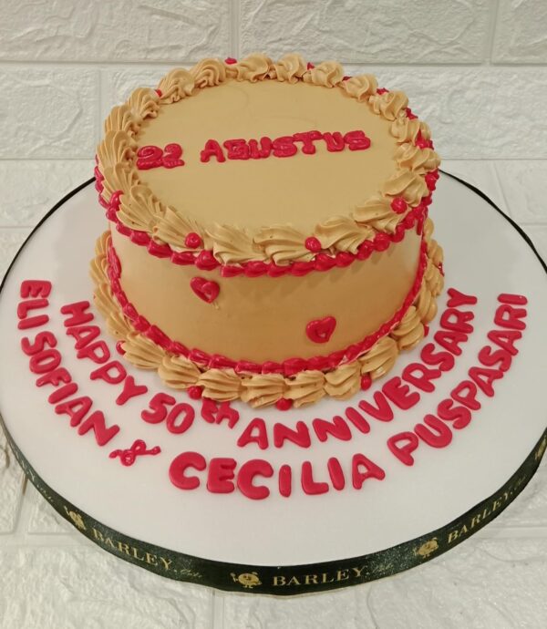 Kue anniversary 1 susun