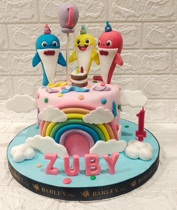 Baby shark cake