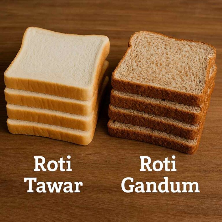 perbedaan roti tawar dan roti gandum