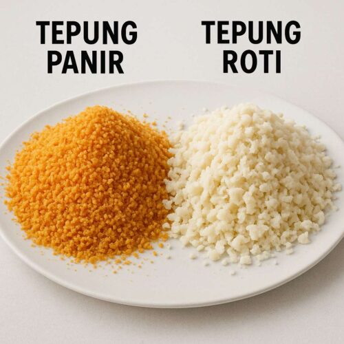 tepung panir dan tepung roti